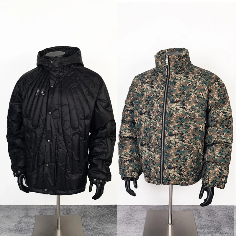 

Клубная куртка Thug, хлопковая одежда, классическая модная мужская и женская зимняя толстая ветрозащитная теплая куртка с металлическим логотипом на молнии