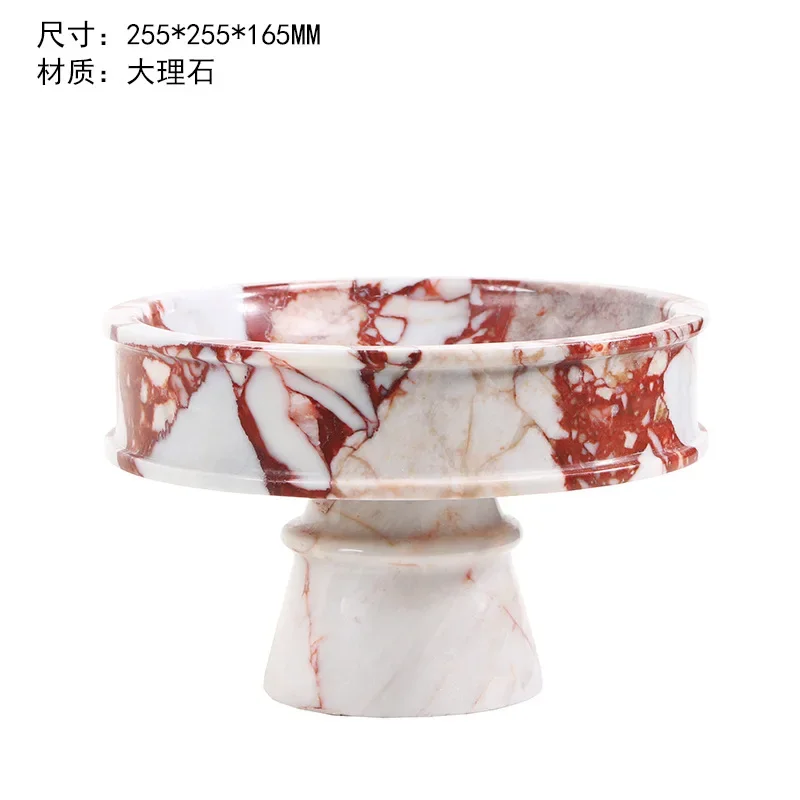 【Natural】Natural Marble Tray Decorative Cup Pad Tea Tray Home Use Tray Teacup