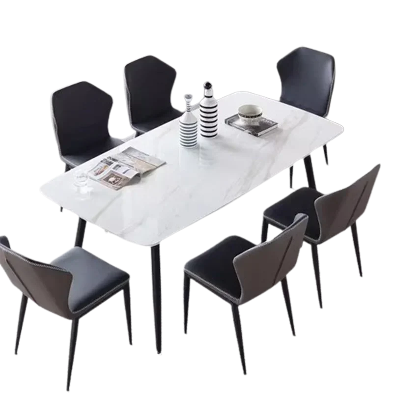 Italian Nordic Dining Table Luxury Vintage Modern Grey Dining Table Minimalist Storage Conjuntos De Sala De Jantar Furniture