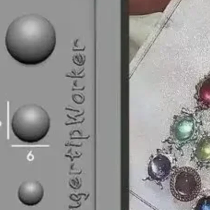 Gemstone Photo Frame 3D Transparent Nail Art Mold Silicone Carving Template DIY Nail Art Decorations Manicure Design Tools