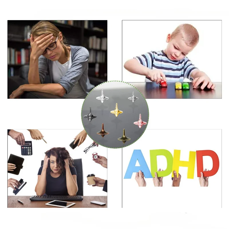 Gorący Mini Żyroskop Metalowy Kreatywny, Fidget Spinner, Prezenty Spinner dla Dorosłych i Dzieci, Zabawka Antystresowa ADHD na Stres i Lęk
