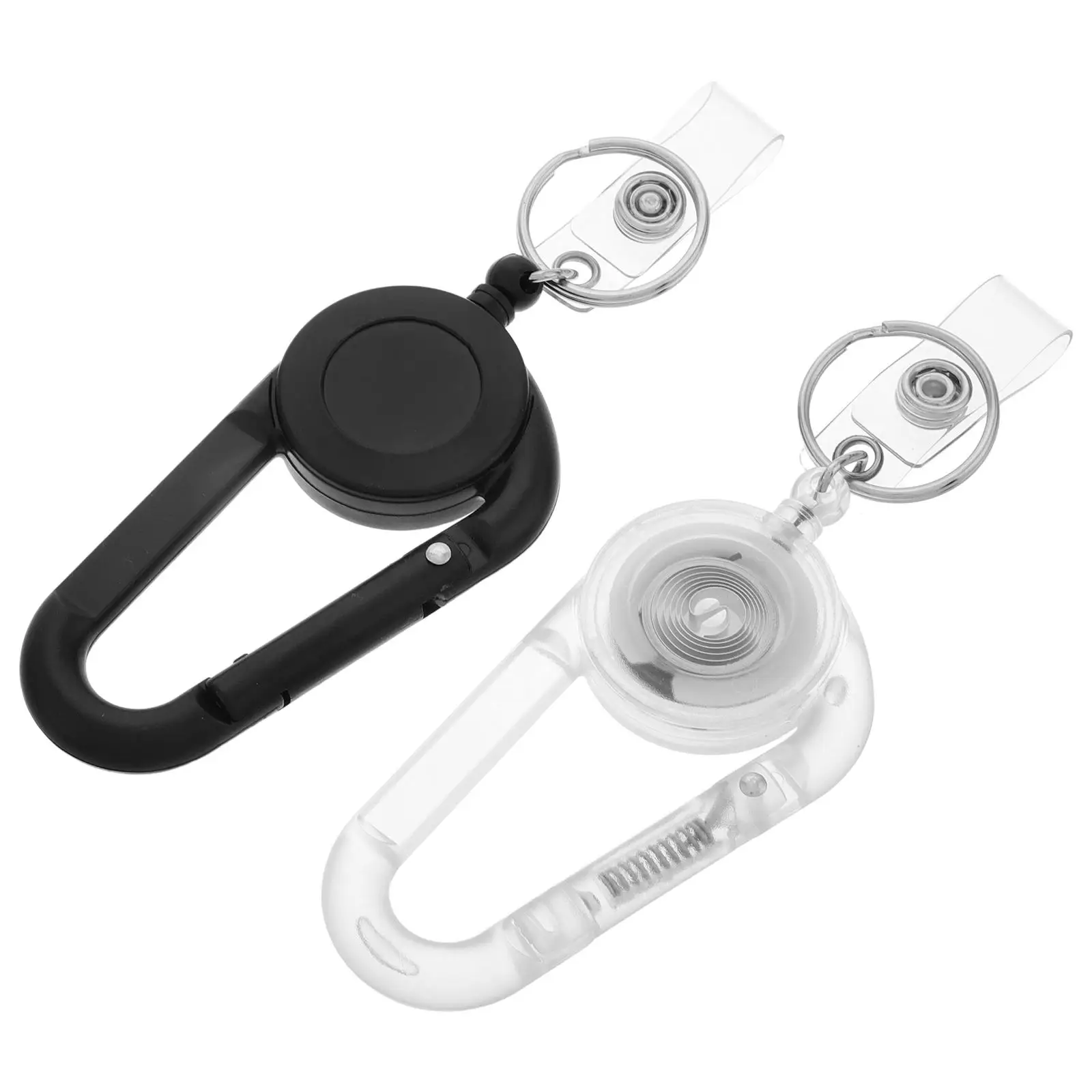 

Creative Carabiner Key Chain Retractable Ring Heavy Duty Keychain Keyring Holder