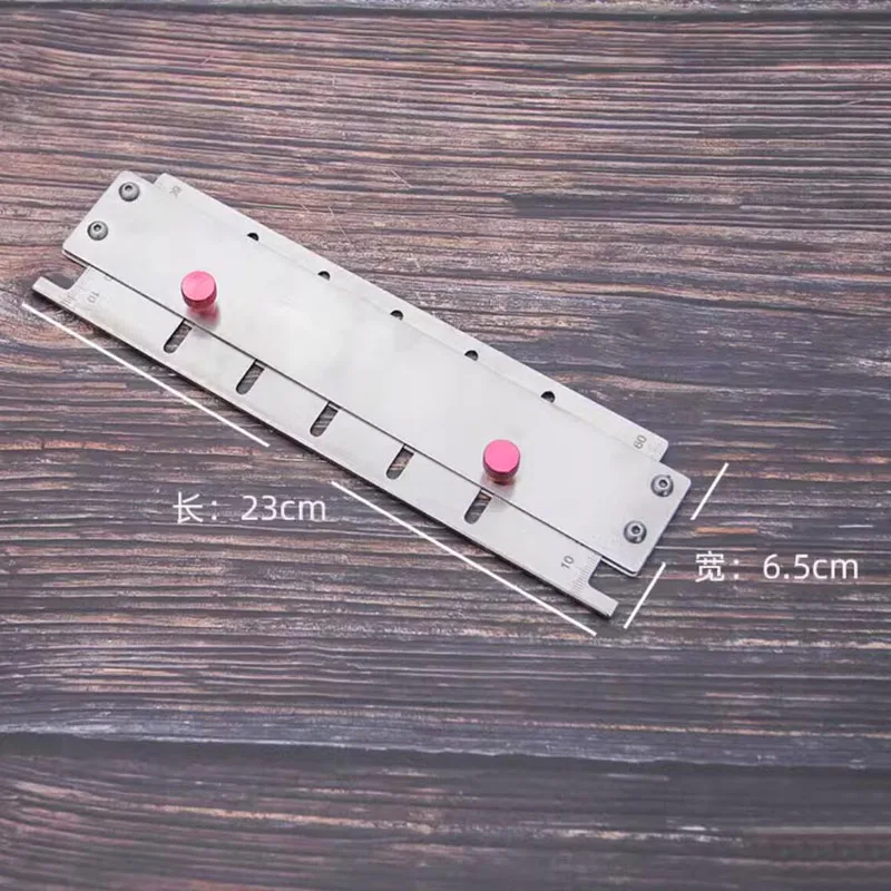 Belt divider adjustable positioning auxiliary ruler belt cutting ruler handmade DIY leather crafts shoulder strap cutter