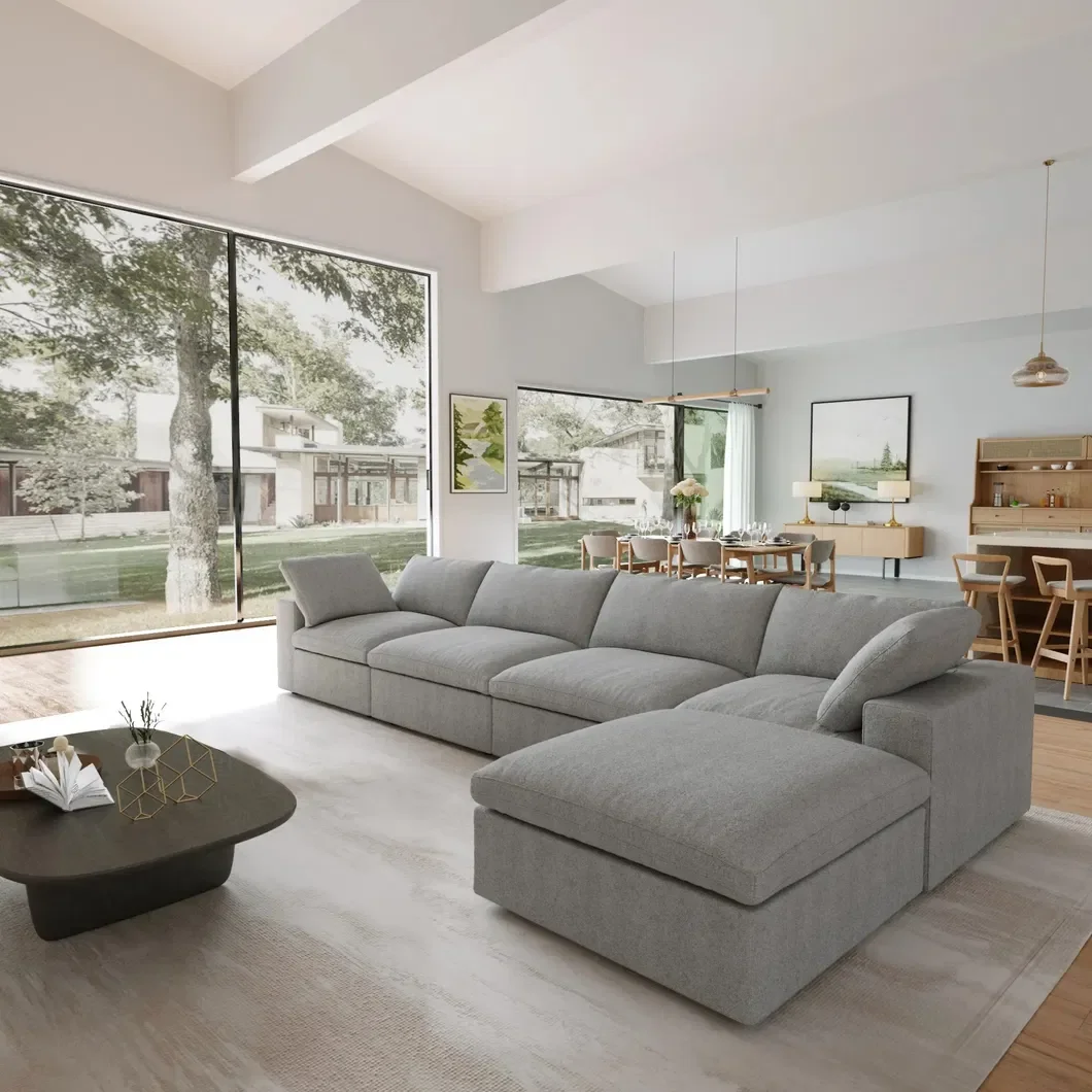 #Vacuum Packed Sofa Room Furniture Set Chair and Bed Compression Vacuum Sofa in Box Couch with Sponge Filling Material view 4