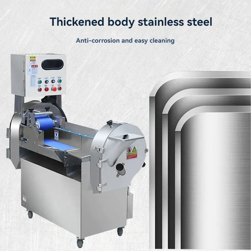 Kitchen Restaurant Electric Vegetable Fruit Cutter Double Heads Machine Banana Carrot Potato Dice Cutting Machine Vegetables