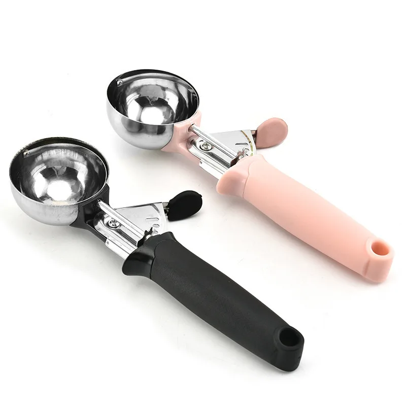 

Anti-Freeze Handle Ice Cream Spoon Stainless Steel Scoop Melon Fruit Baller Ice Ball Maker For Gelatos Yogurt Sundaes