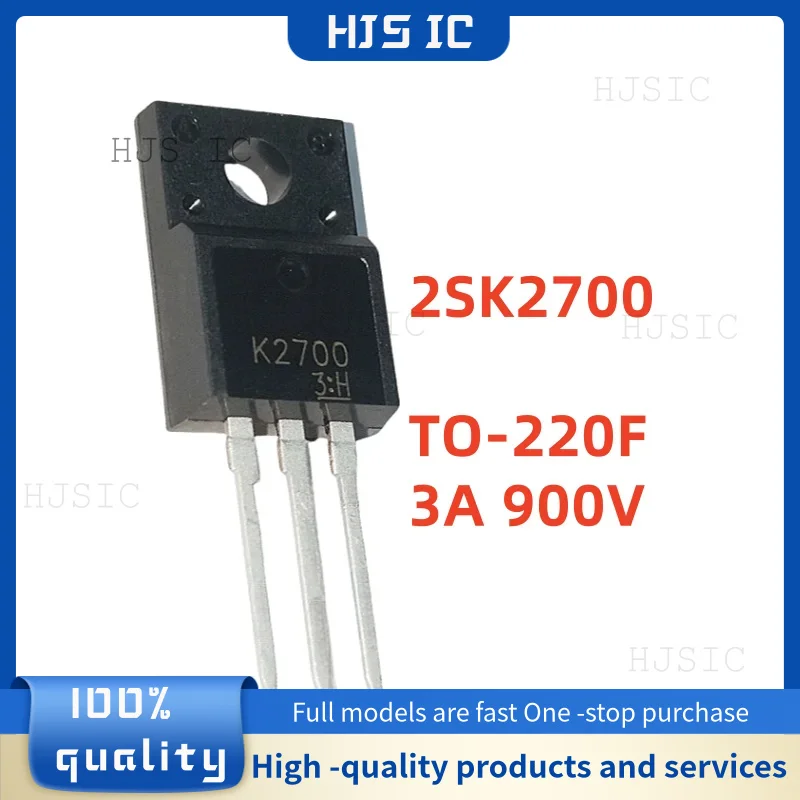 10-20-30PCS NEW 100% quality 2SK2700 K2700 TO-220F 3A 900V N-channel transistors MOS field effect tube electronics Large stock