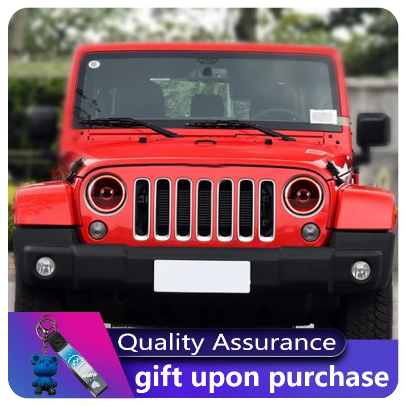 اكسسوارات المركبات ل جيب رانجلر JK 2007-2017 الجبهة ضوء DRL رئيس مصباح سيارة بدوره إشارة ترقية LED عدسة المصباح السيارات #3