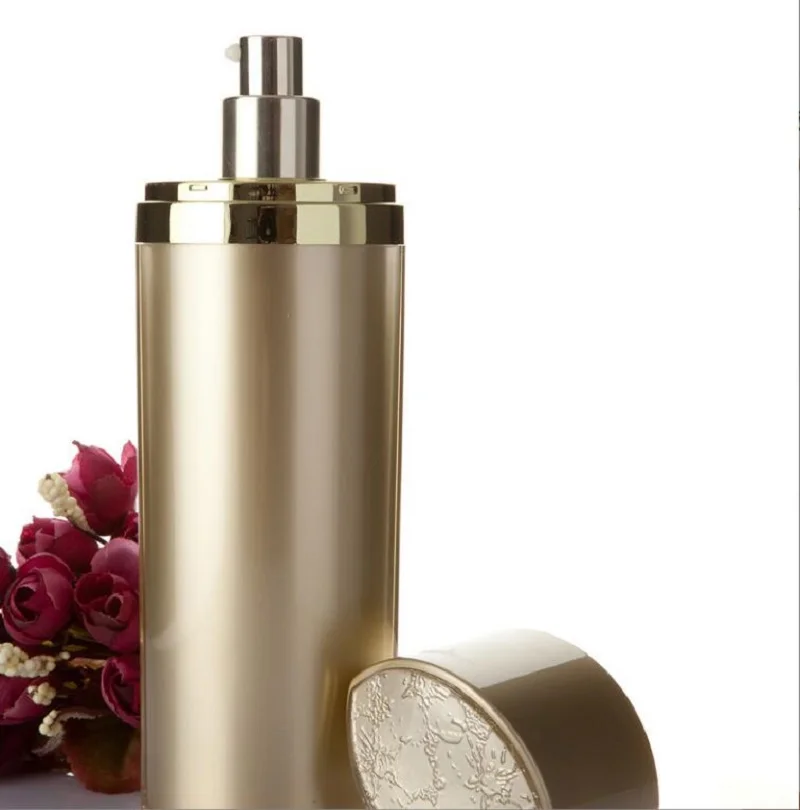 30ml oro a forma di occhio pressa pompa bottiglia di plastica acrilica lozione emulsione siero fondotinta toner toner ialuronico cura della pelle imballaggio