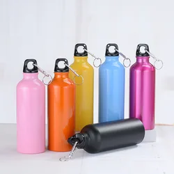 500ml Hiking Sports aluminum water bottle outdoor portable water cup street dance gym opening event small gift printing logo