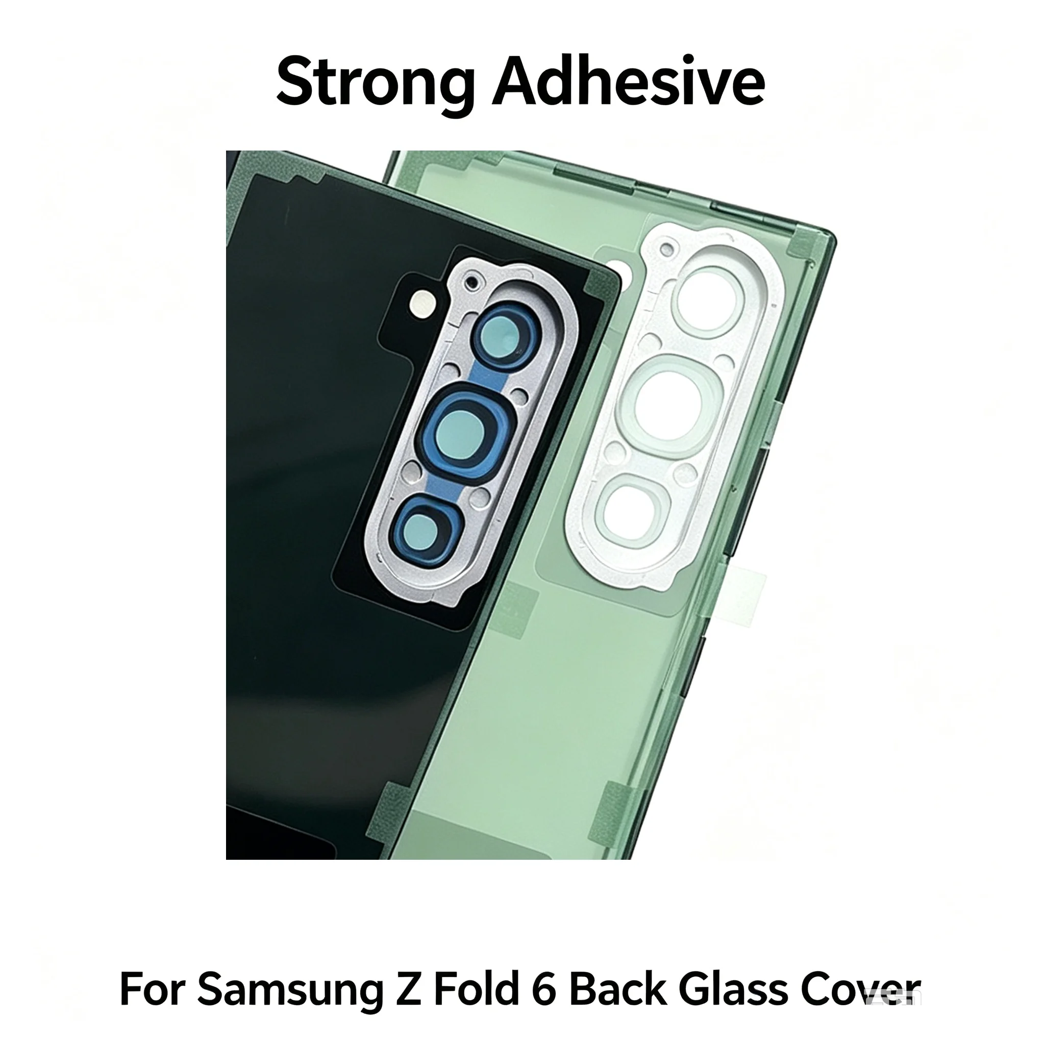 For Samsung Z Fold6 Fold6 Glass Battery Cover Rear Door Housing Panel Case Camera Lens Parts For Z Fold 6 Battery Cover