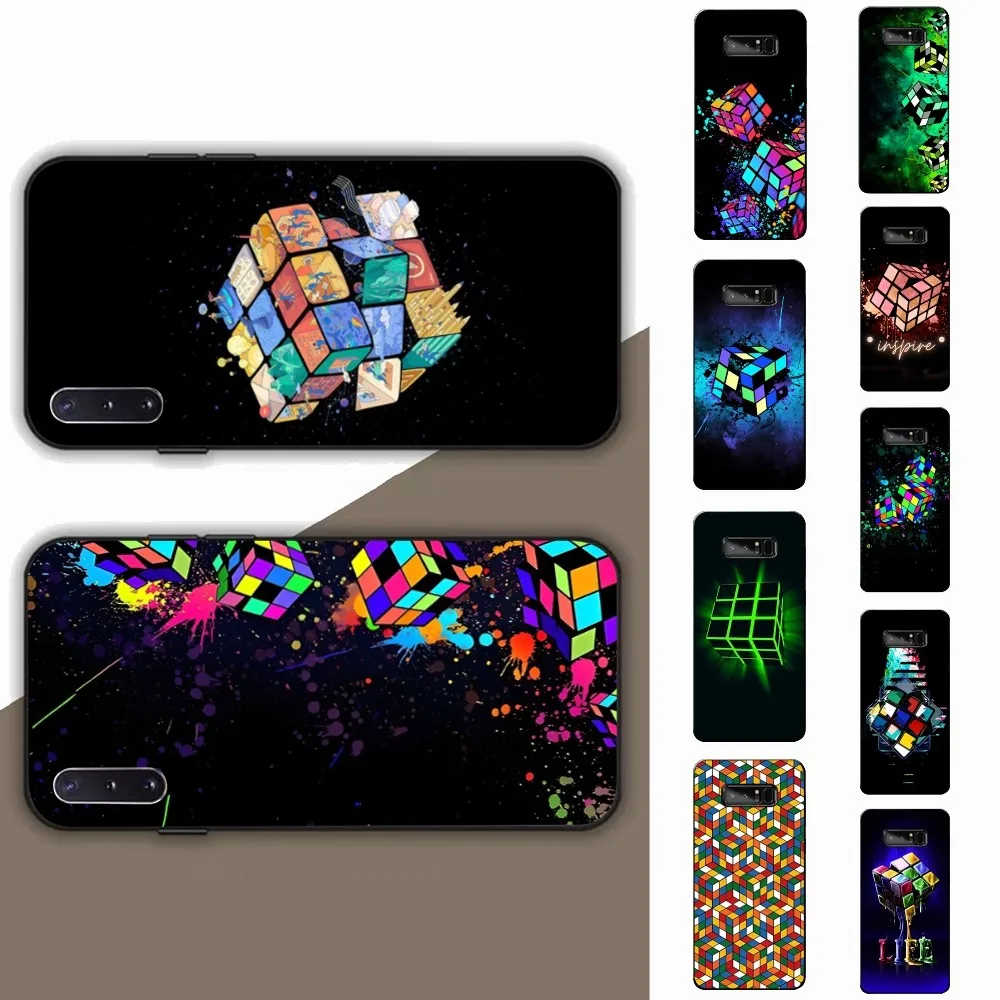 Funny-R-Rubiks-C-Cube Phone Case For Samsung Note 8 9 10 20 pro plus lite M 10 11 20 30 21 31 51 A 21 22 42 02 03