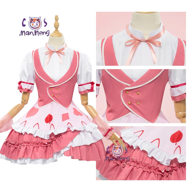 Anime Shugo Chara Hinamori Amu cosplay costume lolita dress hat sleeve pantyhose accessory set Halloween party girl uniform