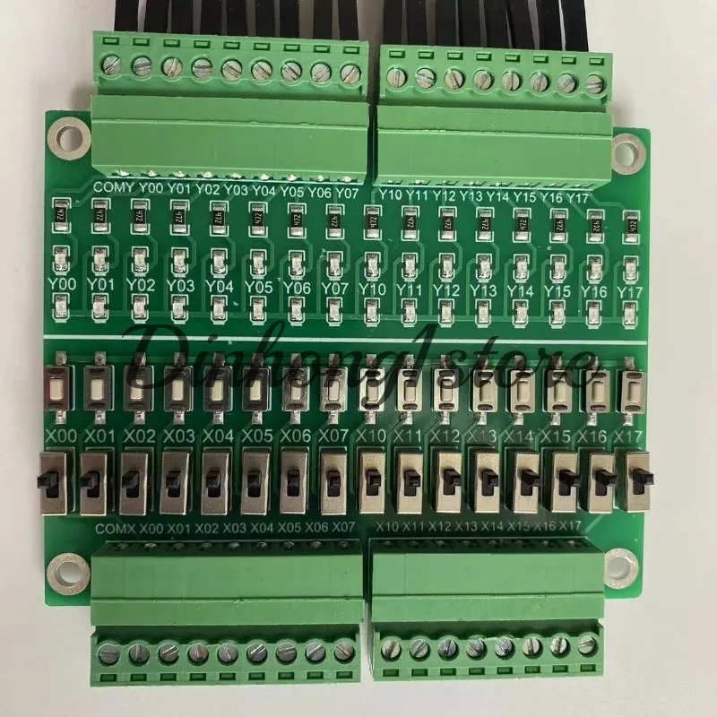 PLC Debugging Simulation Board 16 Input/output Test Board Button Toggle Switch Switch Learning Module