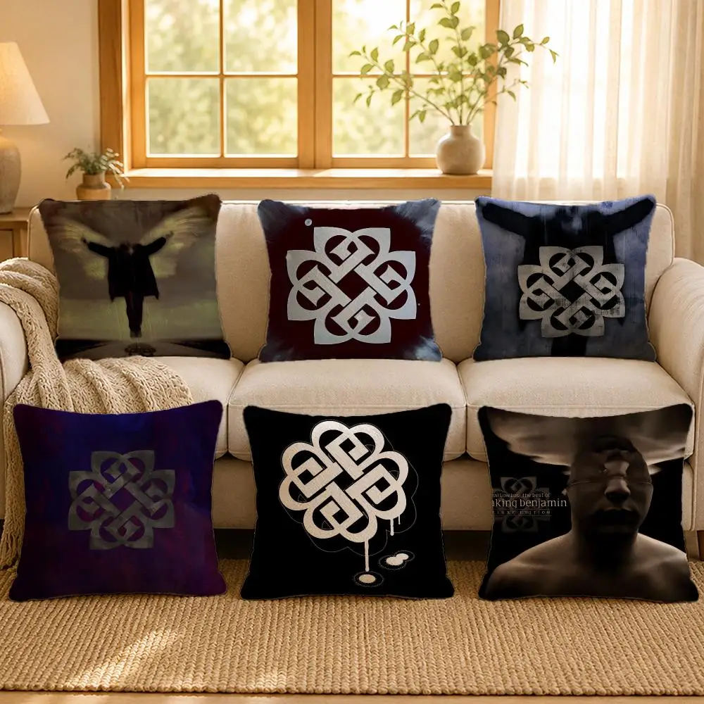 Band Breaking Benjamin Rock Cushion Cover Personalized Short Plush Soft Bedroom Sofa Home Decor Gift