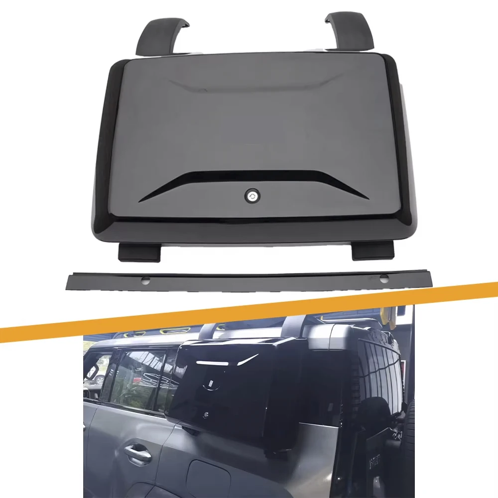 JP16 ODM Installation modification for New Defender 2020+ Jetour T2 2023 exterior side-mounted gear carrier storage box in Black