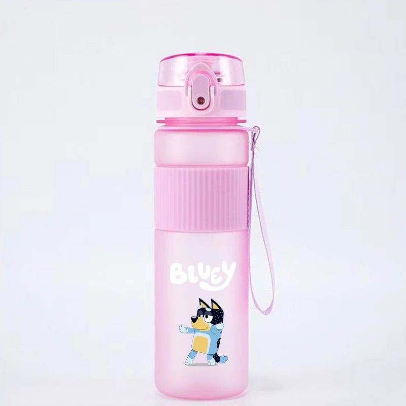 550ml Blueyi Frosted Kettle Water Bottles Anime Bingo Large Drinking Straw Cups Portable Girls Boys Outdoor Office Bottle Gift