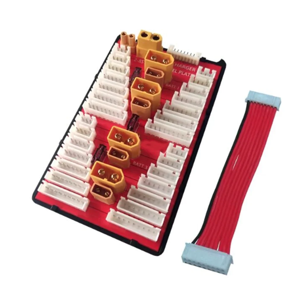 

Плата для параллельной зарядки 2-в-1 для литиевых аккумуляторов, расширительная зарядная плата для 4 одинаковых аккумуляторных блоков 2-8S/2-6S