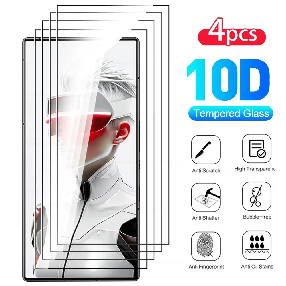 4 Uds HD vidrio Protector templado para ZTE nubia Red Magic 9S Pro + REDMAGIC 9 S Pro + 9SPro Plus 5G Protector de pantalla Flim Cover