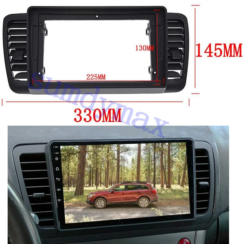 

Android Car Radio DVD GPS Mp5 Plastic Fascia Panel Frame for Subaru Legacy Outback 2004-2006 car radio frame Dash Mount Kit