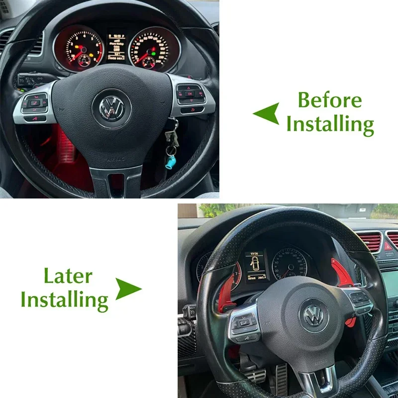 Car Steering Wheel Paddle Extension DSG Assistance Auto For VW Golf 6 Gti MK6 GTI R Jetta MK5 volkswagen Passat CC Polo