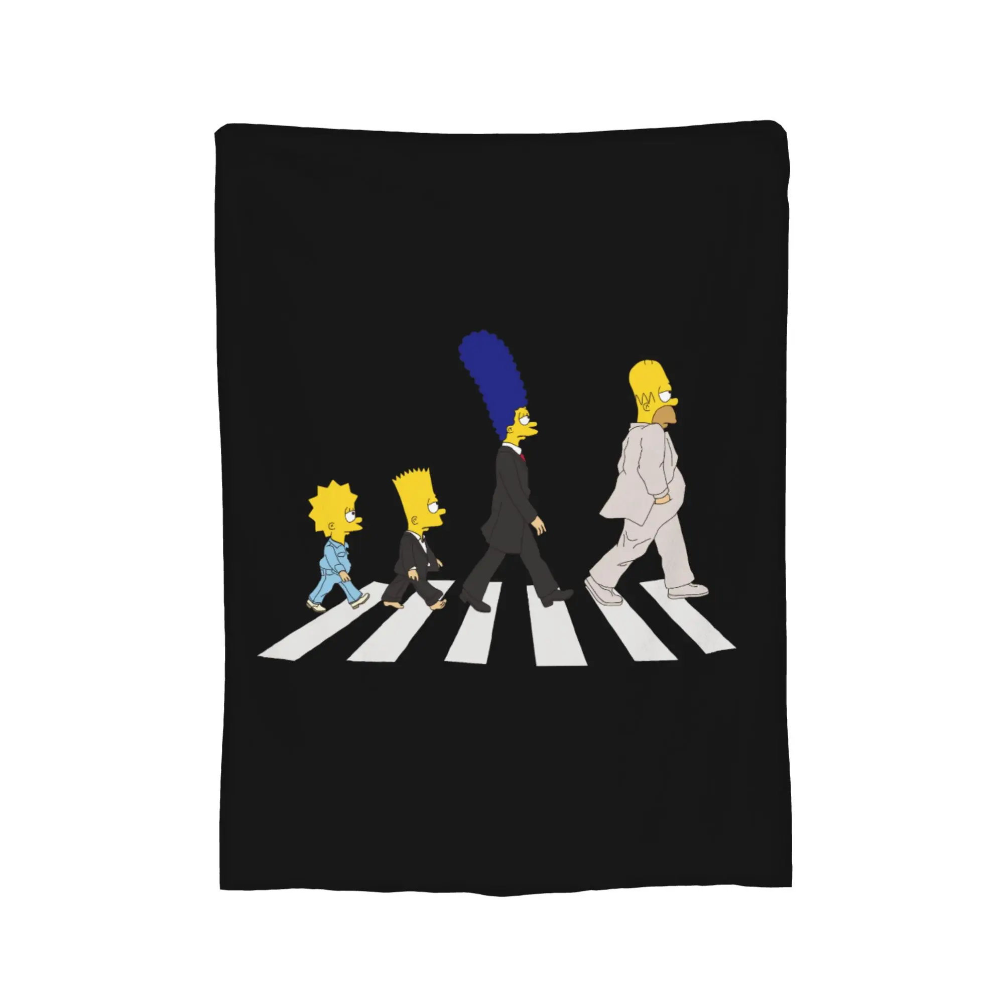 S-Simpson Blankets Fleece Print  Portable Super Warm Throw Blanket for Bedding Couch Bedspreads
