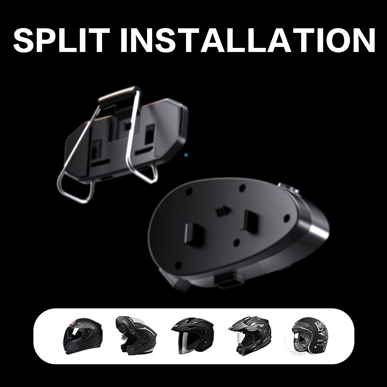 XIZON K17Motorcycle Helmet Bluetooth Headset, Group Intercom Communication System, Universal Pairing/Private Talk/Nois