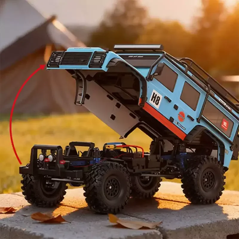 รถบังคับวิทยุ MJX H8H สเกล 1:8 แบบไม่มีแปรงถ่าน 3S ความเร็ว 25 กม./ชม. รถออฟโรด พร้อมระบบล็อคเฟืองท้าย อัพเกรด รถของเล่นบังคับวิทยุ