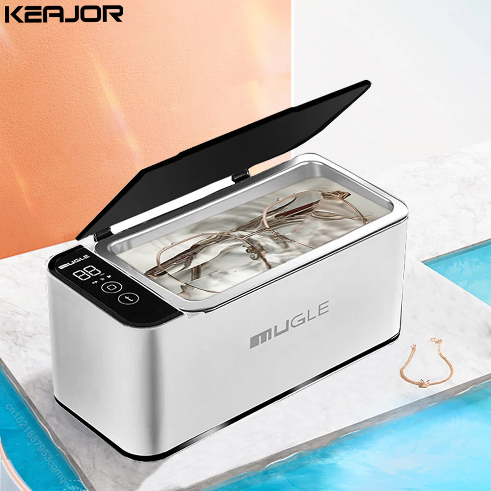 Ultrasonic Cleaner Ultrasonic Glasses Jewelry Cleaner 500ML Ultrasonic Cleaning Bath 35W Ultrasound Glasses Cleaning Machine