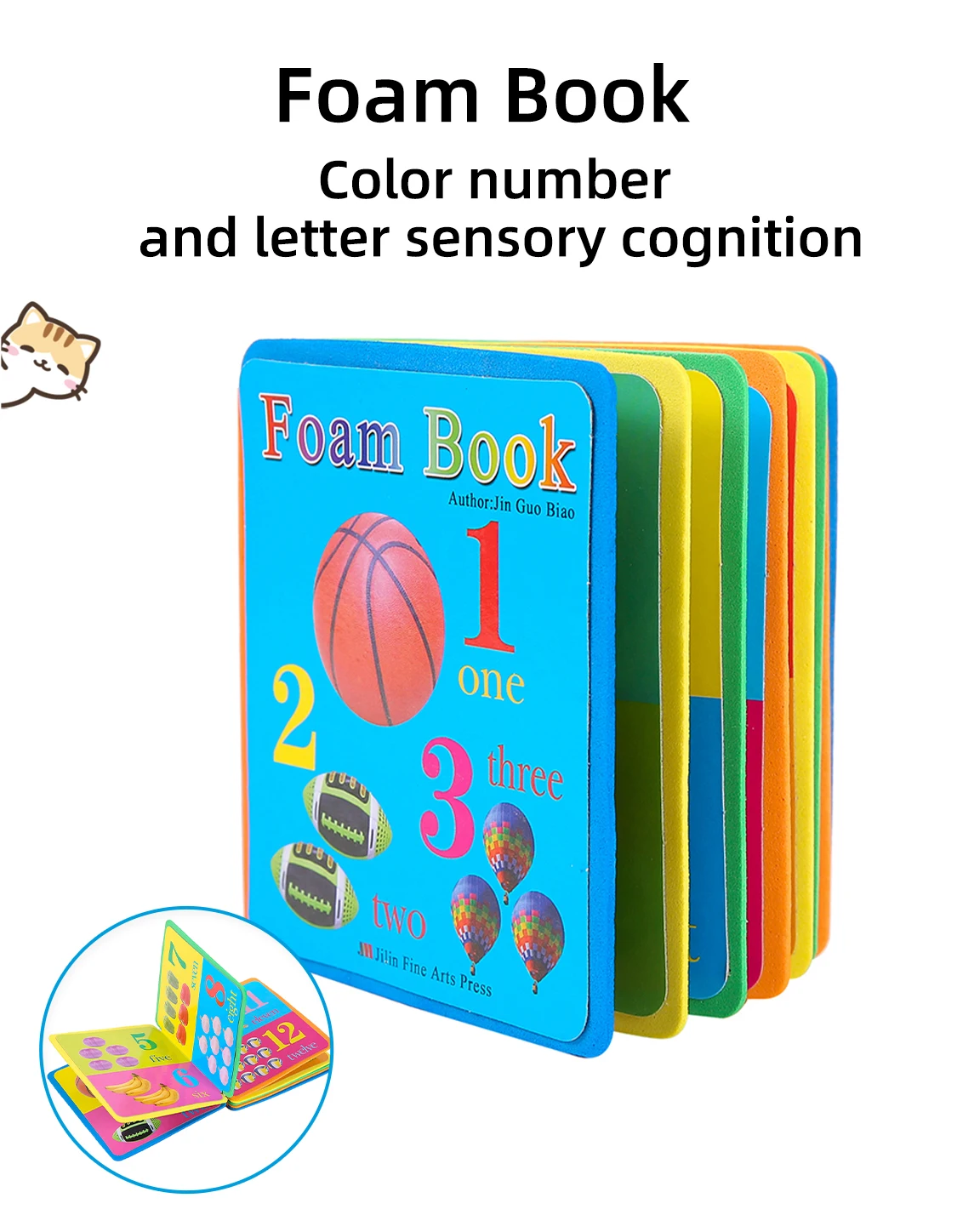 Educational Toys for Kids Color Number Letter Cognition Learning Toy Toddler Puzzle Game Multicolor
