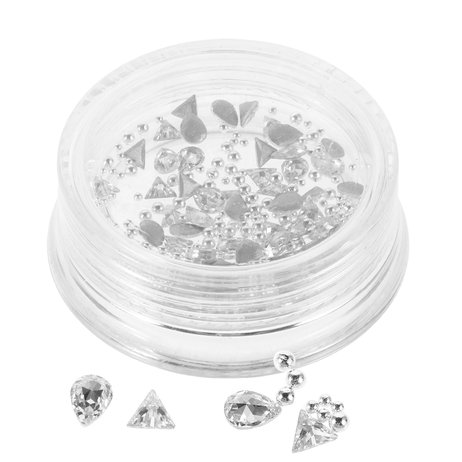 Nail Art mariposa circón Cubic Zirconia resina transparente dijes gemas transparentes decoraciones de diamantes de imitación para manicura manualidades Diy 3D