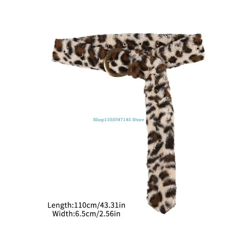 P88B Stylowy pasek pasa pasa Rekwizyty Photo Lopard Druku