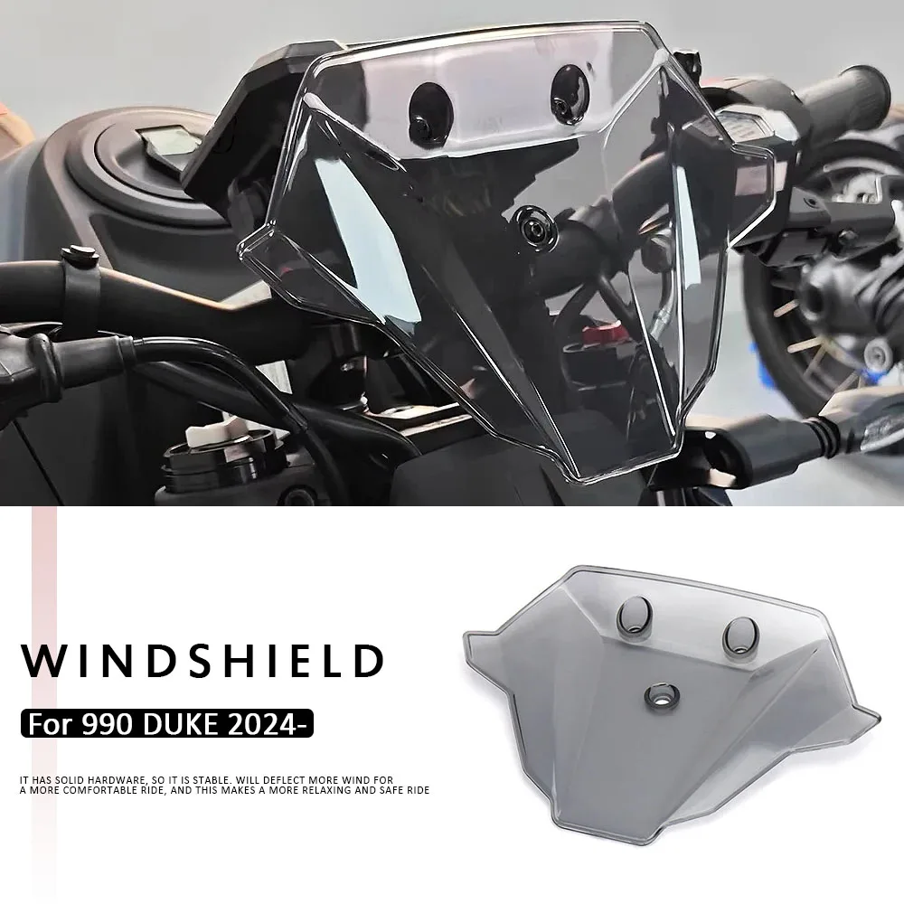 

Screen Wind Deflector For Duke 990 Motorcycle Accessories Windshield Flyscreen Windscreen For 990 DUKE 990Duke 2024 2025