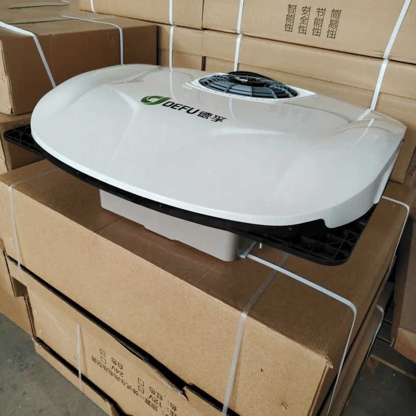Camper 12 Volt Electric Cabin 24V Parking Air Conditioning 12v Rooftop Truck Roof Air Conditioner
