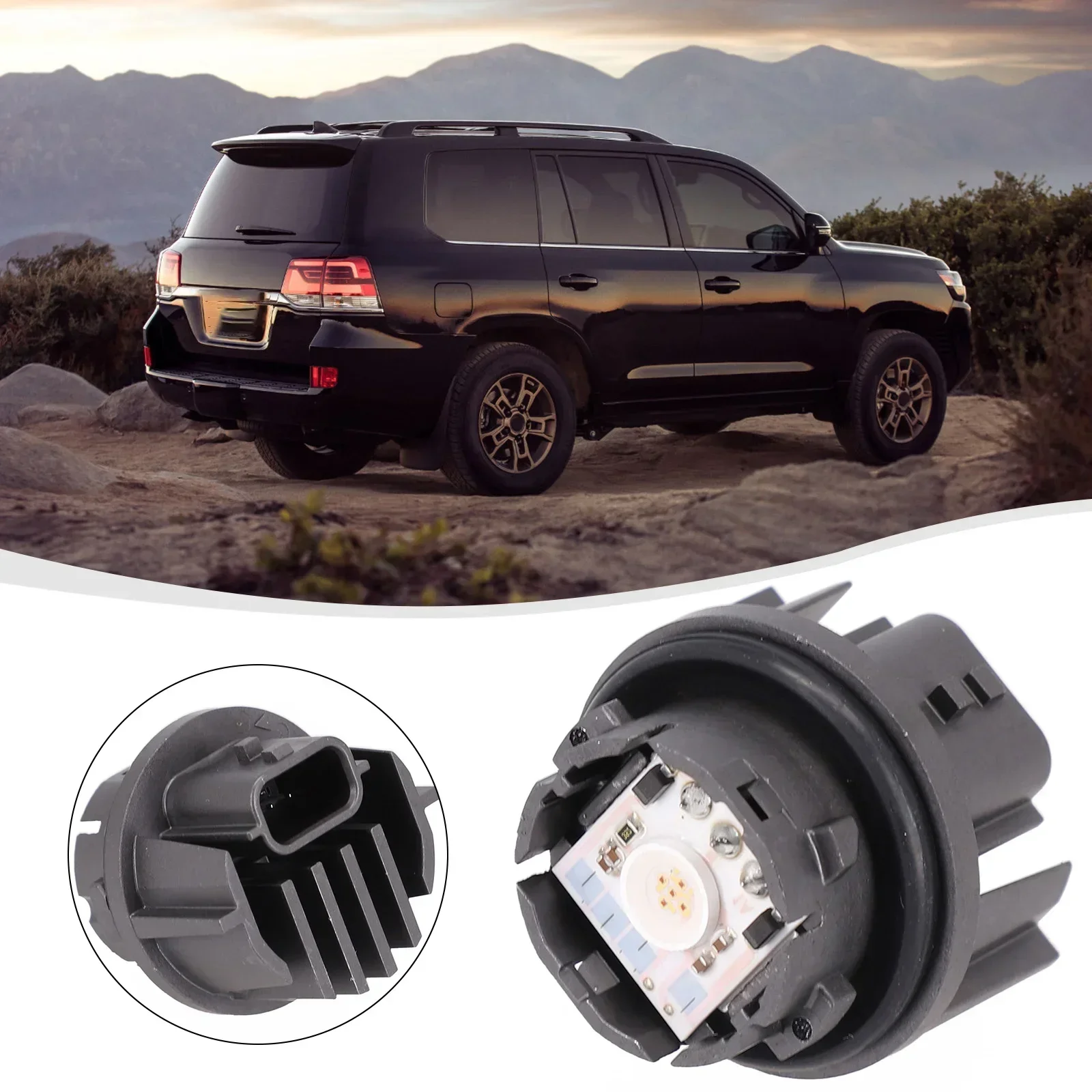 Módulo LED de luz trasera de coche Uint para Toyota para Land Cruiser 2017 a 2022, luz trasera de coche, módulo de unidad LED, piezas de coche