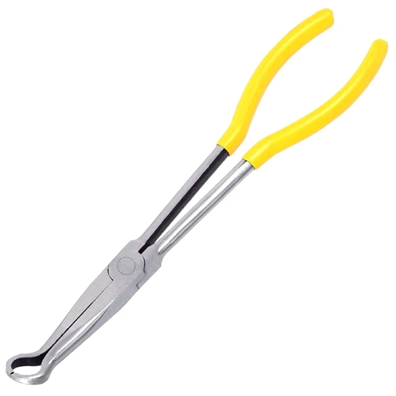 DTA5 11 Inch Premium Long Reach for Spark Plug Pliers, Non-Slip Handles, Secure Ring Nose Design, Engine Maintenance Tool,