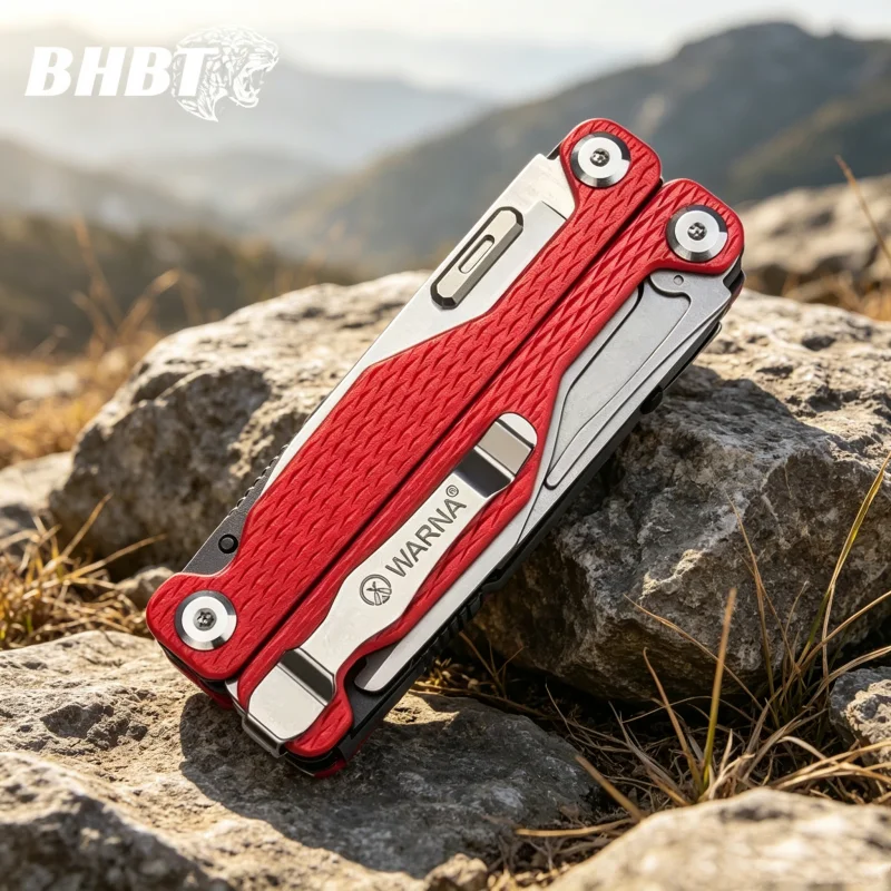 BHBT Folding Multitool Pliers Multi-functional Combination Tool Pliers Folding Scissors EDC Outdoor Equipment Swiss Tools