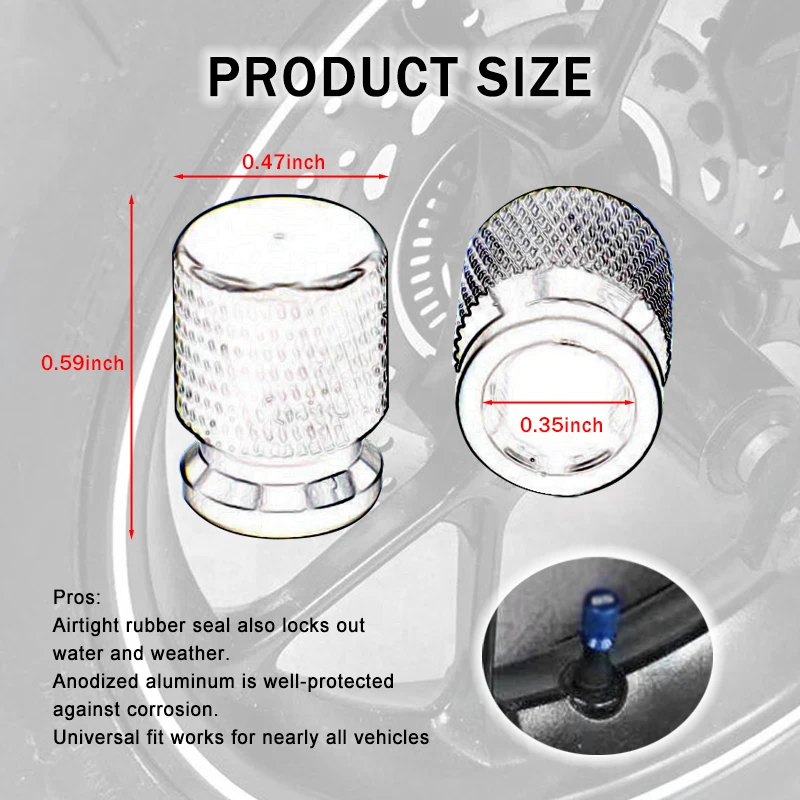 2 Pcs Motorcycle Accessories Metal Tire Valve Air Port Stem Cover Caps For YAMAHA Nmax N-max 125 N-max155 2017-2019 2020- 2023