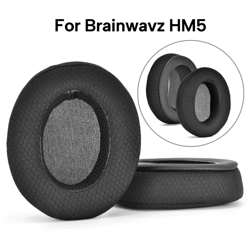 Noise Isolating Ear Pads For Brainwavz HM5 M50X Headset EarPads Ear Cushions With Slow Recovery Memory Foam Earcups