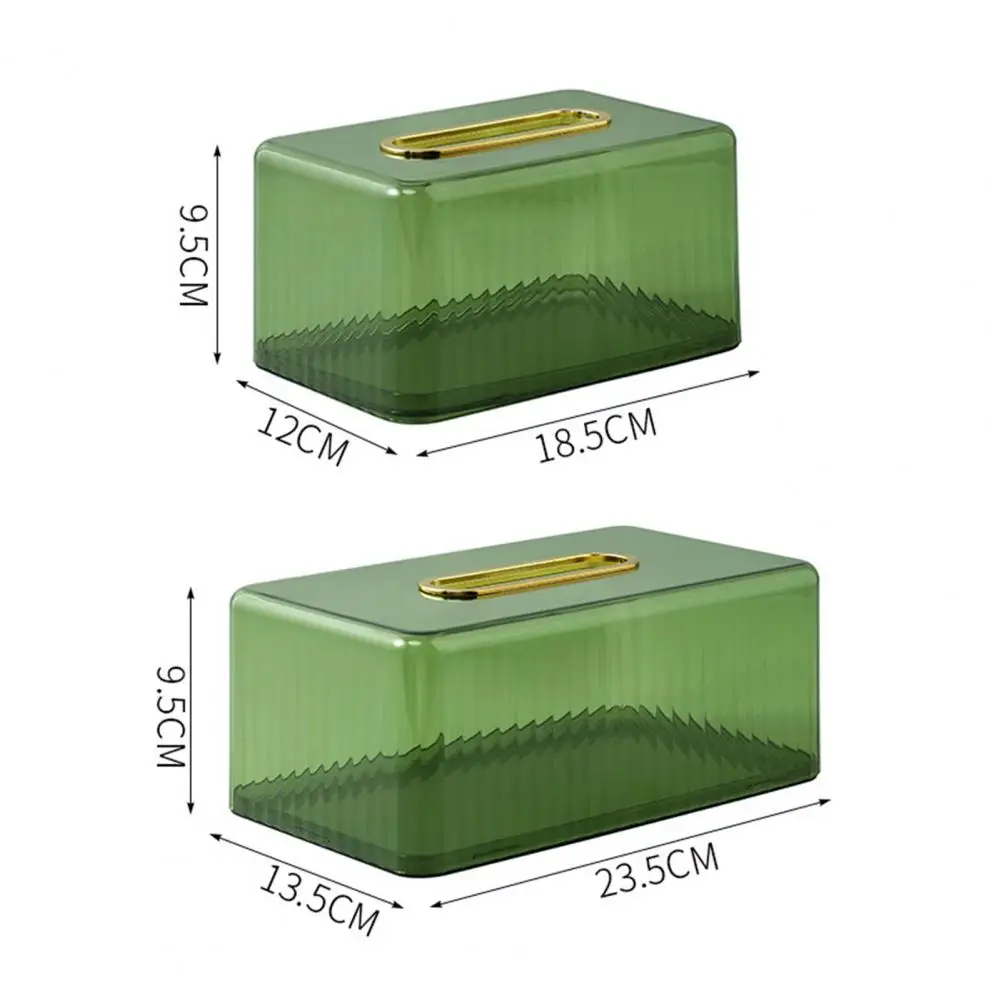 Caixa De Tecido Transparente De Alta Capacidade, Fácil Recarga, À Prova De Poeira, Visível Desktop, Caixa De Tecido Facial para O Quarto