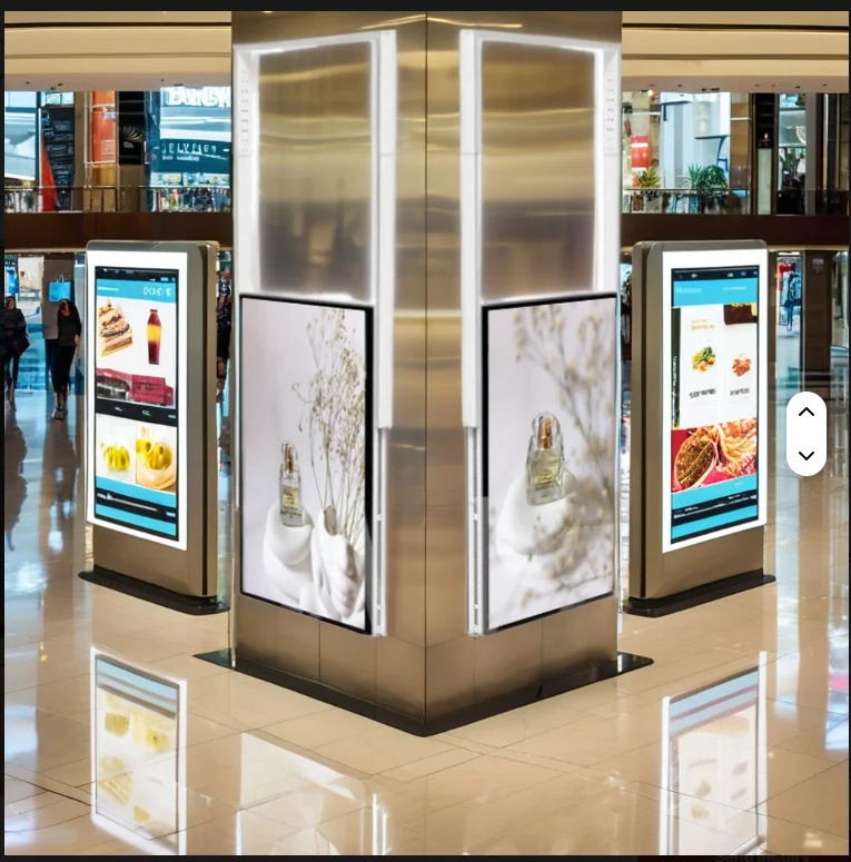 43-Inch Dual-Sided Window Hanging Advertising Machine High-Definition Vertical LCD Display Thin Double Screen Ceiling Hanging
