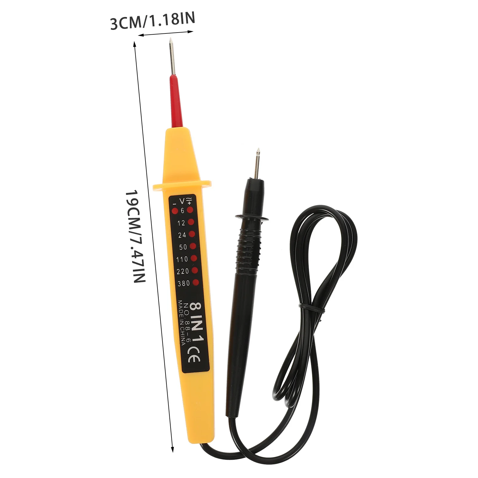 자동차 전압 테스터 헤비 듀티 차량 유지보수 도구 전압 테스트 장치 전기 자동차 테스터
