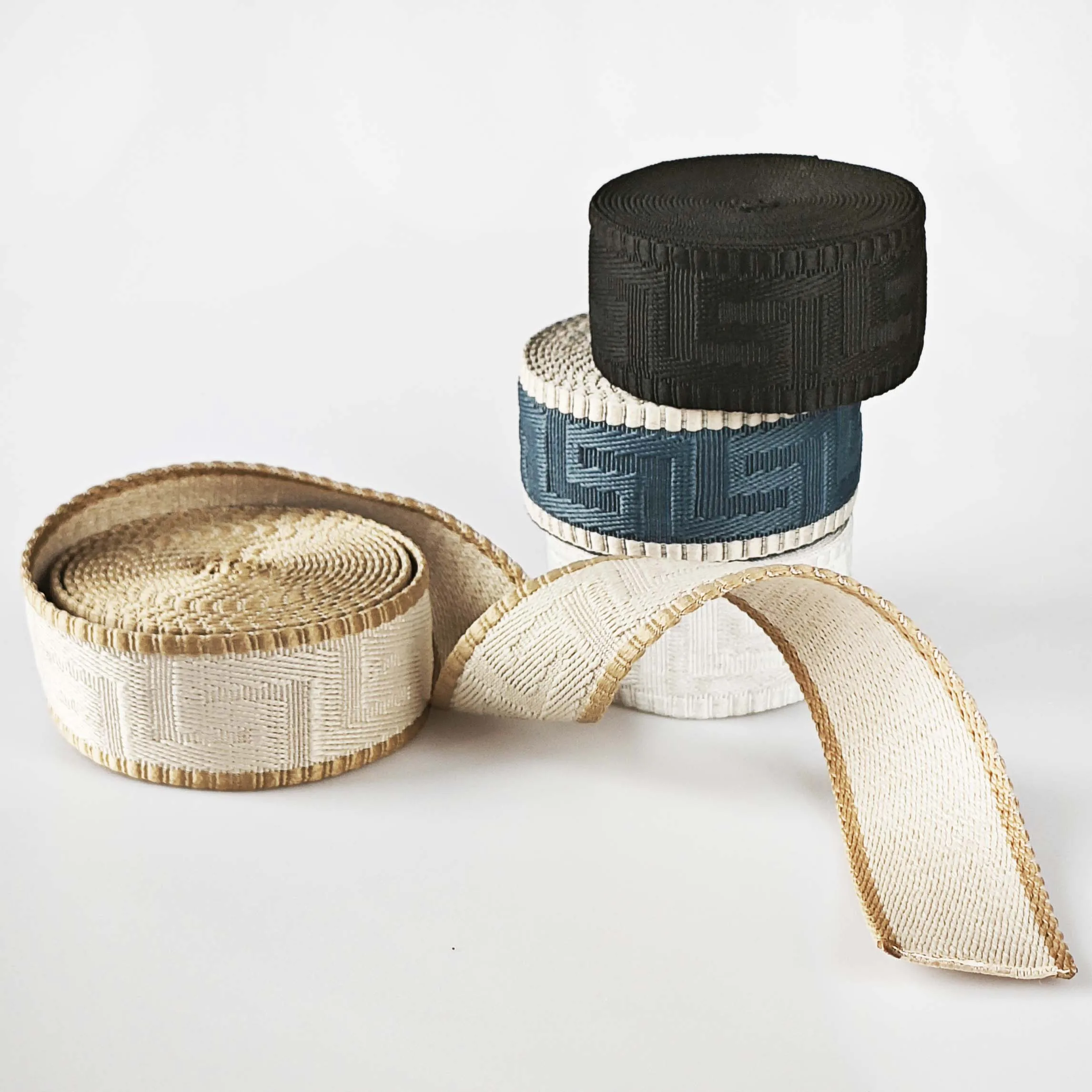 3 Yard 1.5 inch/3..80cm Maze Jacquarded Nylon Webbing Strap For Purse Bag DIY Crafting