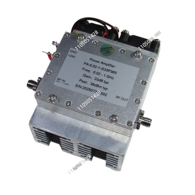 

PA - 0.02-1 - G33 P38 S 20-1000MHz 33dB 38dBM SMA RF Coaxial Power Amplifier
