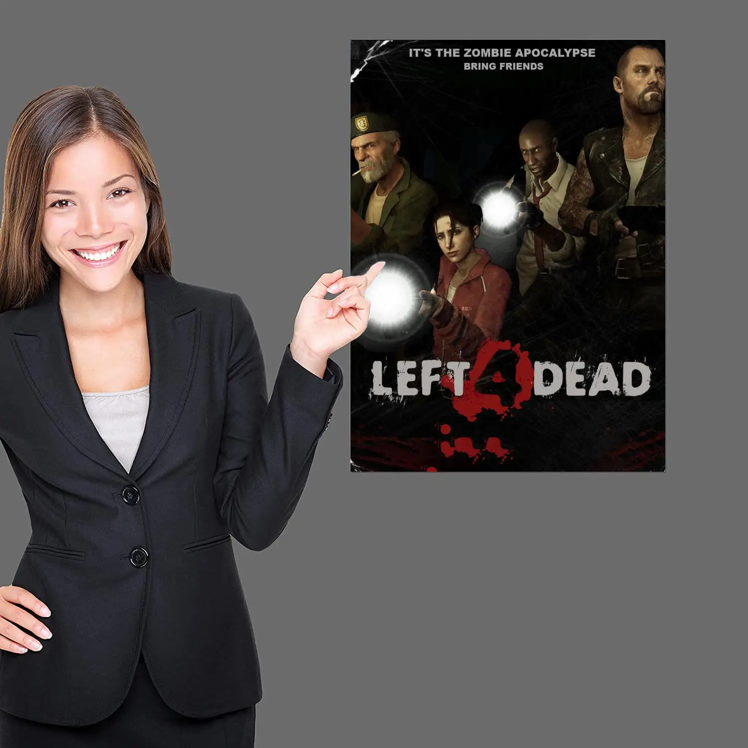 left 4 dead Anime Video Game Canvas Art Poster and Wall Art Picture Print Modern Family bedroom Decor Posters