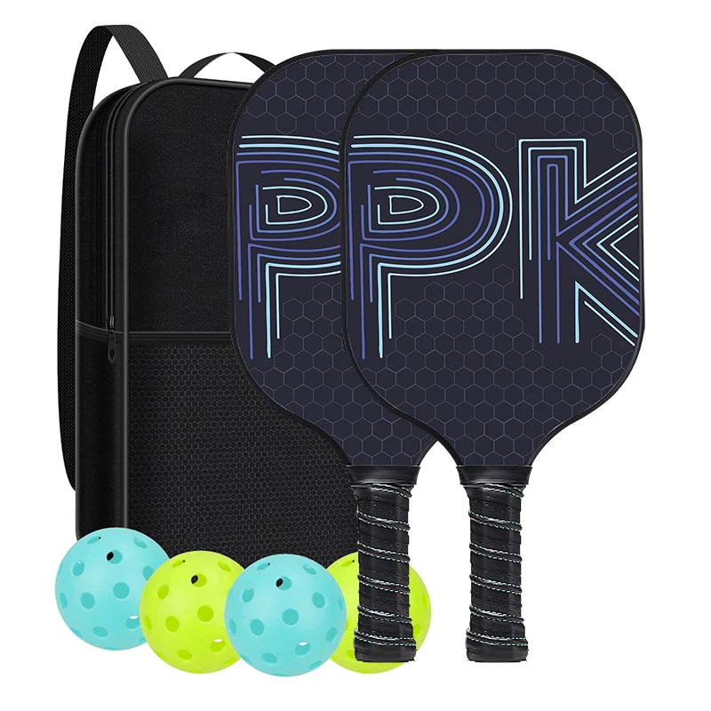 Pickleball Paddle glass fibre Carbon Surface with High Grit & Spin  Compliant Enhanced Power Sweet Spot  Raw Carbon Fiber Paddle