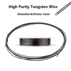 1pcs Tungsten Wires 99% Pure Tungsten Wire 0.01mm 0.02mm 0.03mm 0.04mm 0.05mm 0.06mm 0.08mm 0.1mm 0.2mm 0.3mm 0.4mm - 0.8mm