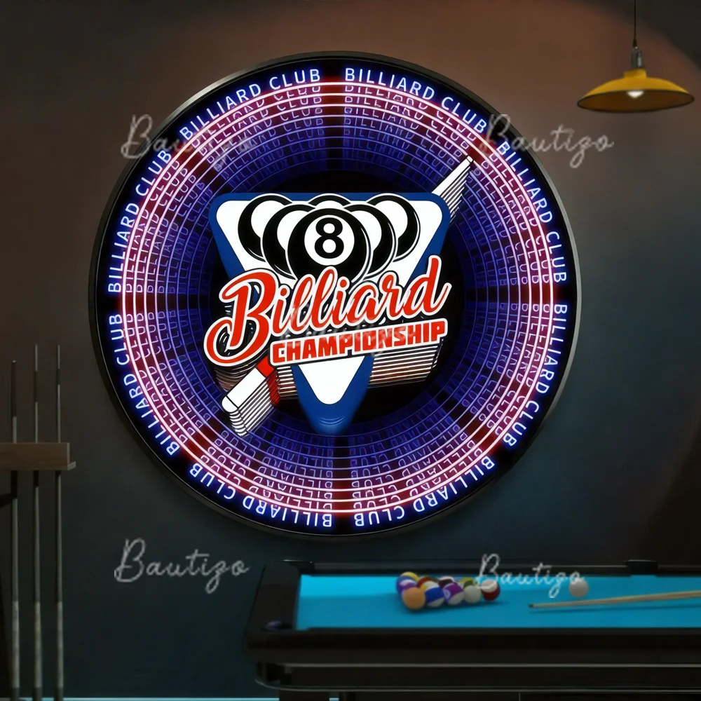 Personalizzato 3D Infinity Mirror Sign Business Channel Letters Decorazione da parete personalizzata per interni per bar e salone