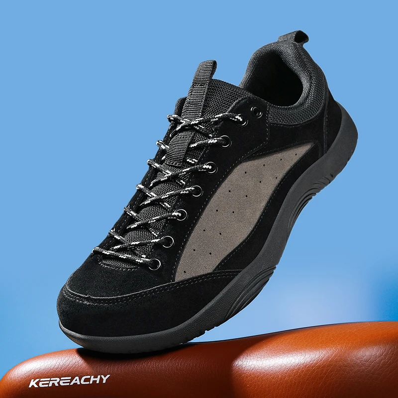 

New Unisex Wider Shoes Men's Casual Soft Sole Wide-Toe Shoes Comfortable Lenther Walking Sneakers Outdoor Wider Barefoot Shoes