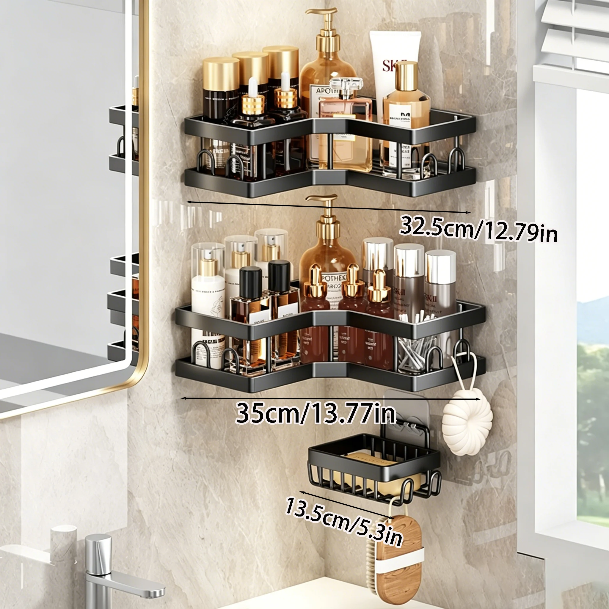 Suporte de Canto para Chuveiro - Food Storage Shelving avaliação e preço